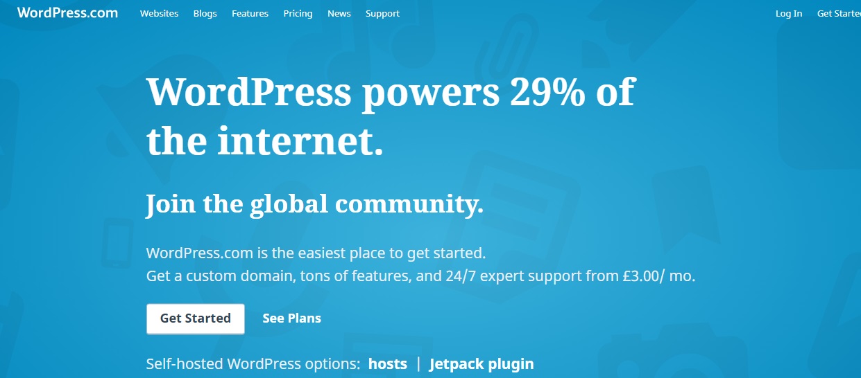 Wordpress Global Community Comparative Web Statistics  